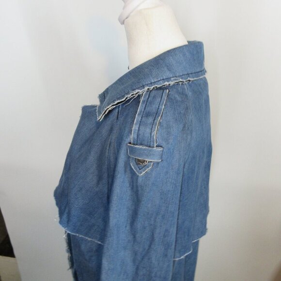 Cache Cache Happy Denim Knee Length Coat/Dress Size 170/92A = Size Large - Picture 5 of 8
